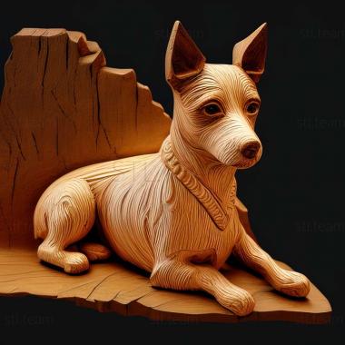3D модель Собака тентерфилд-терьер (STL)